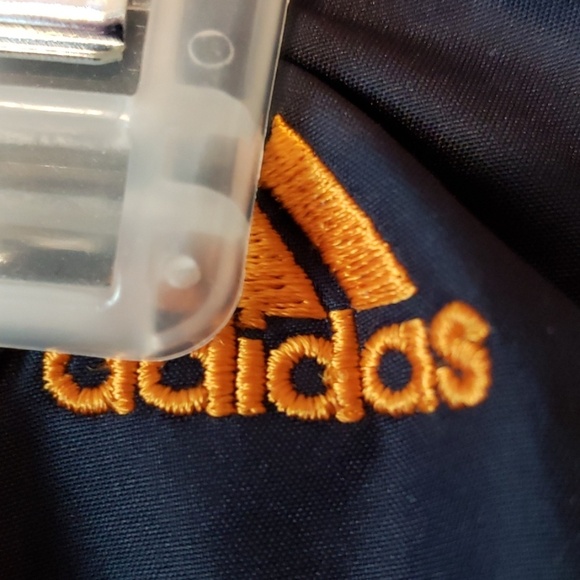 Adidas quick dry mesh lined capri navy & orange - Picture 6 of 8